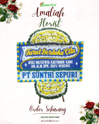 Papan Bunga Duka di Sindangsono